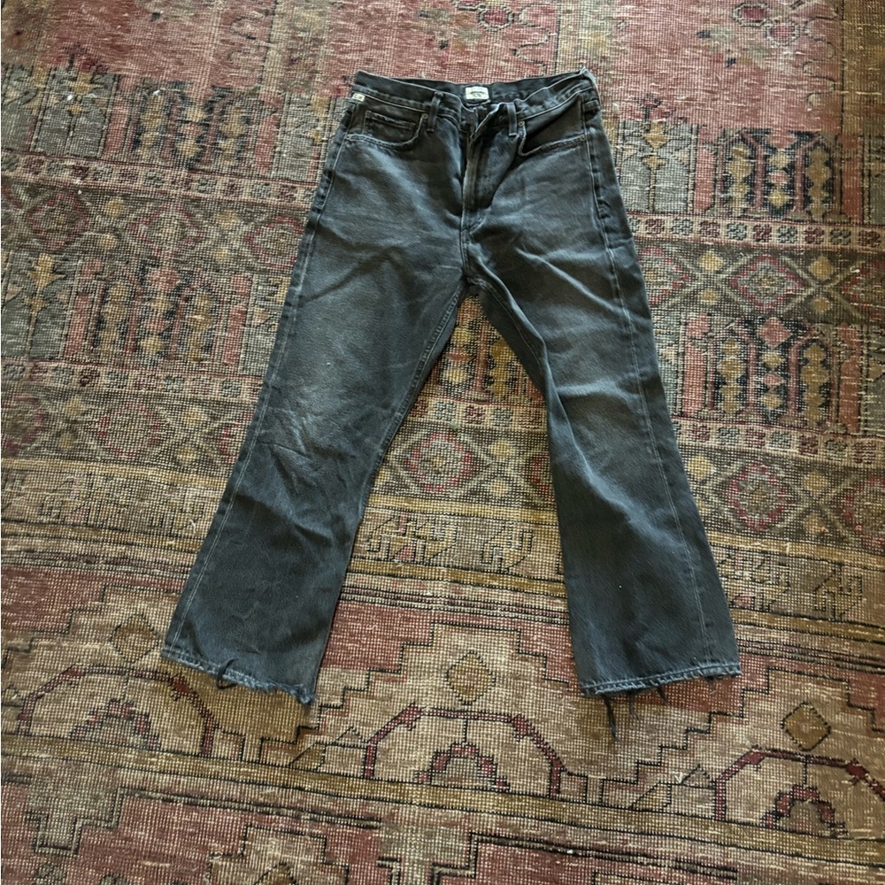 Citizens Of Humanity Black Ankle Cropped Jeans